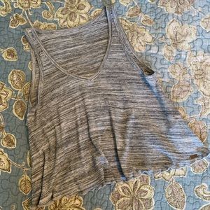 Grey Hollister Crop Tank